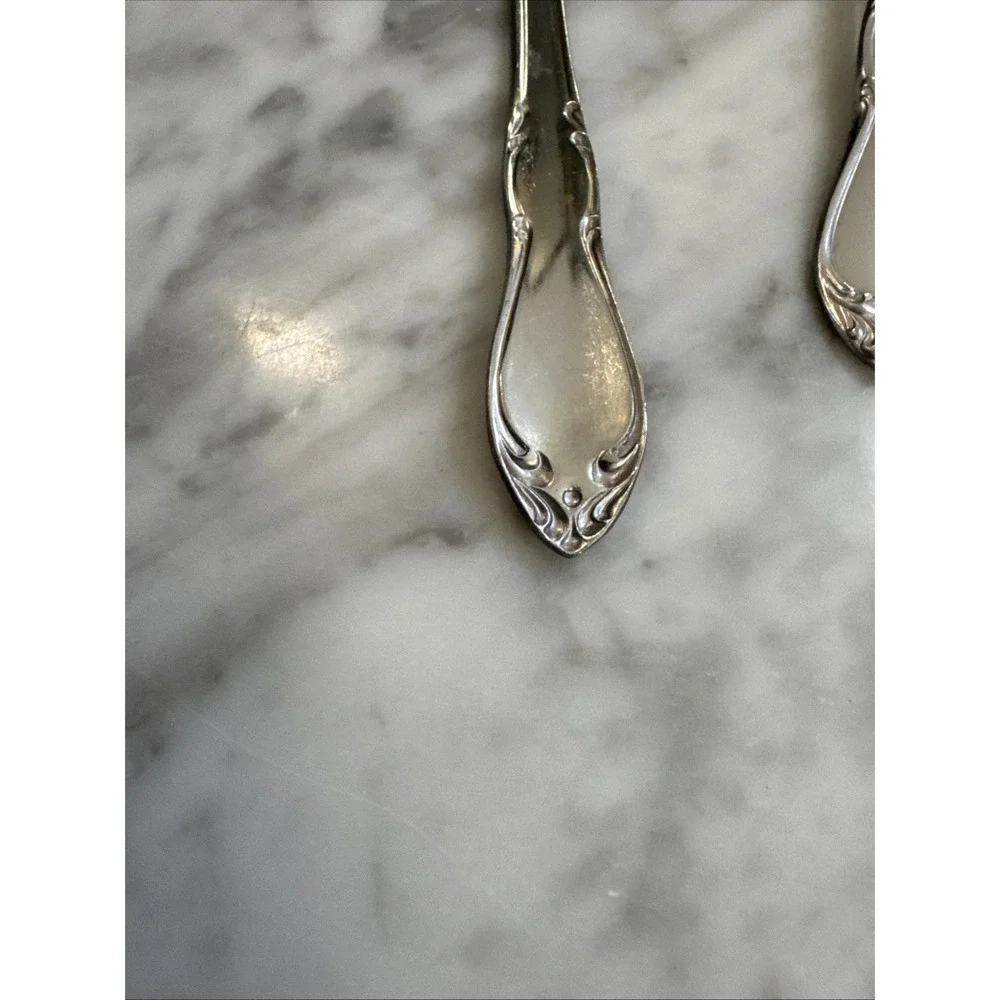 Simeon L & George H Rogers Oneida Ltd HOMESTEAD Stainless Iced TeaSpoons (5)